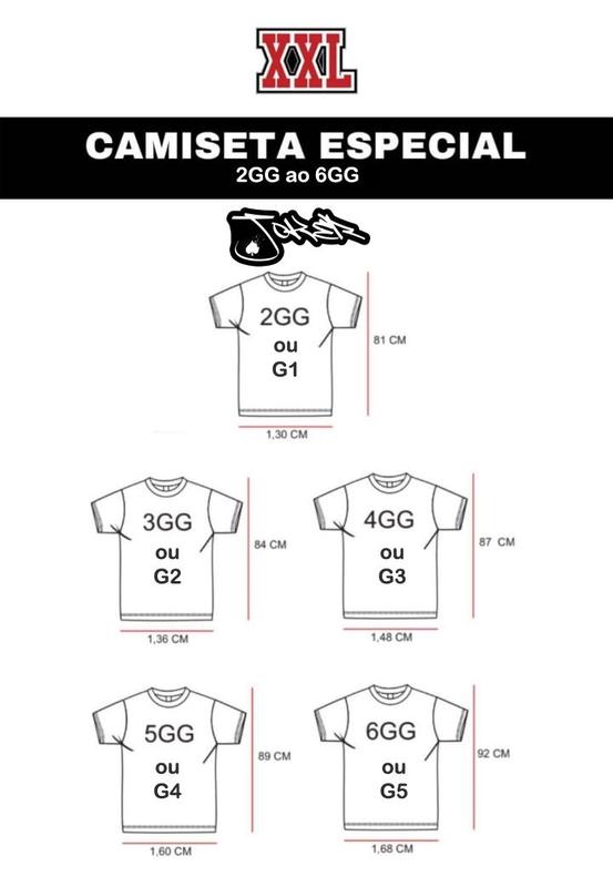 Camiseta XXL Hip Hop Logo Plus Size XXL-046 - Outros Moda